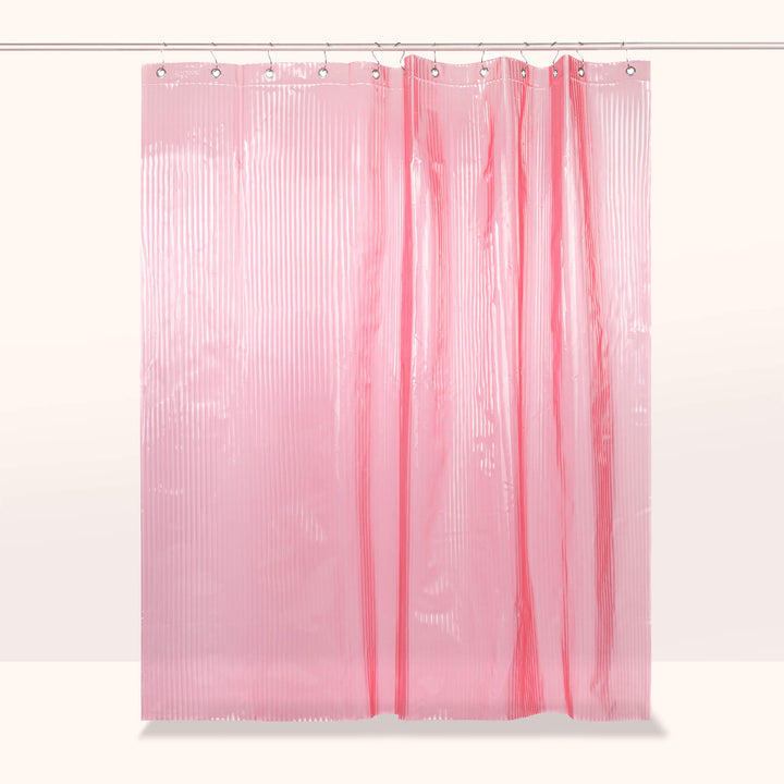 Pink Fluted Shower Curtains - sproos!